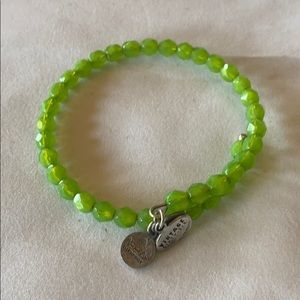 Alex and Ani Green Stone Bracelet